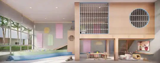 Lindenberg Alto das Nações — Perspectiva ilustrada — Brinquedoteca