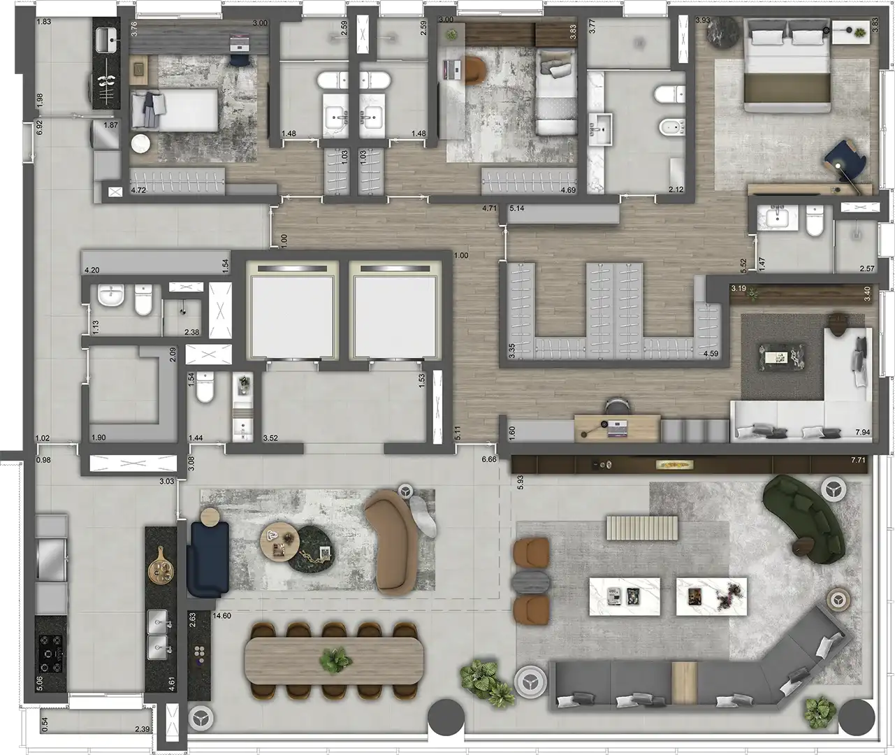 PARK AVENUE Ibirapuera — 298 m² — opção, final 1
