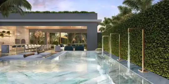 Saffire by Elie Saab — Perspectiva ilustrada — Private pool house