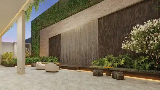 Agami Park Residences — Perspectiva ilustrada — Praça