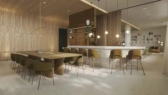 Metropolitan by Lindenberg — Perspectiva ilustrada — Espaço gourmet