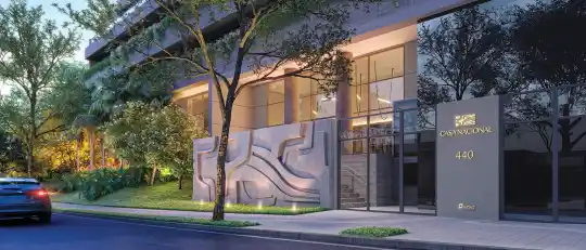 Casa Nacional Brooklin — Perspectiva ilustrada — Portaria