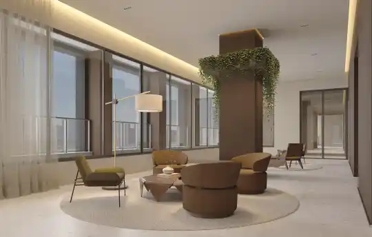 Metropolitan by Lindenberg — Perspectiva ilustrada — Lounge rooftop
