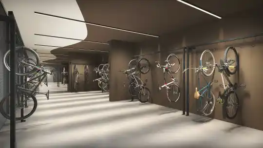 Metropolitan by Lindenberg — Perspectiva ilustrada — Bicicletário