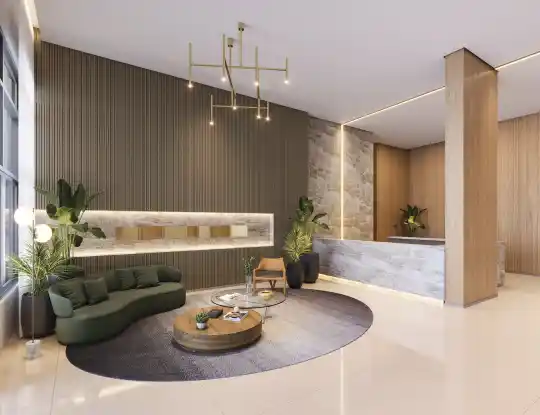 HAUTE Brooklin by Ez — Perspectiva ilustrada — Lobby
