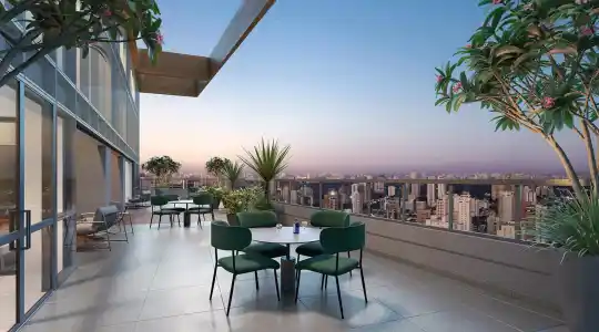 Lindenberg Alto das Nações — Perspectiva ilustrada — Sky lounge externo