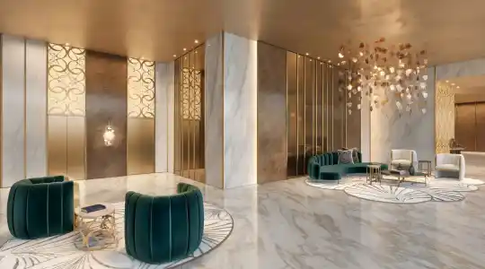 Saffire by Elie Saab — Perspectiva ilustrada — Lobby da torre 1