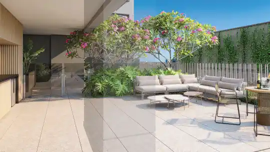 Agami Park Residences — Perspectiva ilustrada — Pool bar