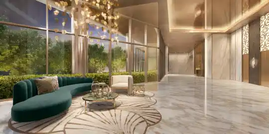 Saffire by Elie Saab — Perspectiva ilustrada — Lobby da torre 2
