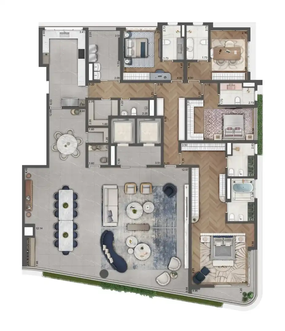 Saffire by Elie Saab — 360 m² — tipo, 4 suítes