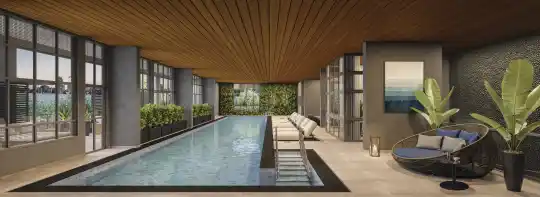 HAUTE Brooklin by Ez — Perspectiva ilustrada — Piscina coberta