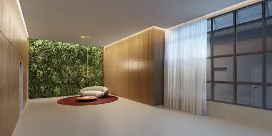 Lindenberg Alto das Nações — Perspectiva ilustrada — Lobby social