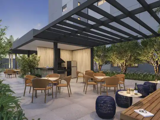 HAUTE Brooklin by Ez — Perspectiva ilustrada — Churrasqueira