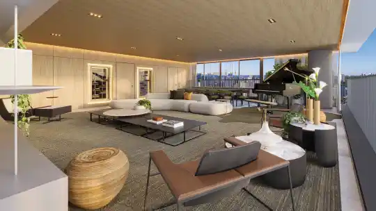 Agami Park Residences — Perspectiva ilustrada — Living — 290 m²