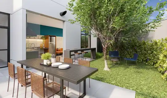 SP 360° Smart Living by Eztec — Perspectiva ilustrada — Churrasqueira