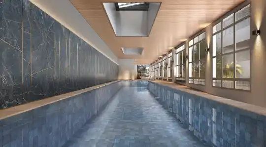 Lindenberg Alto das Nações — Perspectiva ilustrada — Piscina coberta