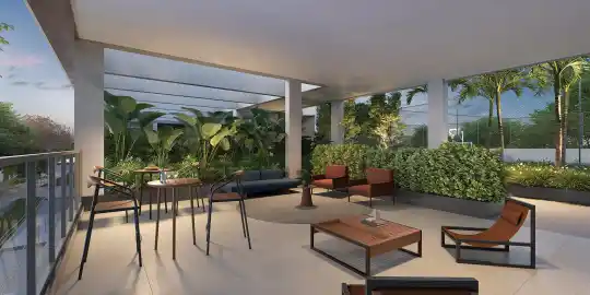 Lindenberg Alto das Nações — Perspectiva ilustrada — Lounge de festas