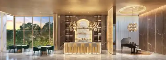 Saffire by Elie Saab — Perspectiva ilustrada — Lounge piano bar