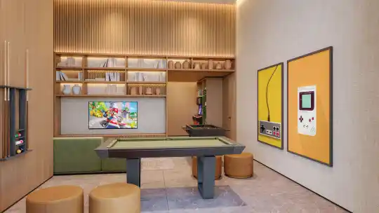 Agami Park Residences — Perspectiva ilustrada — Salão de jogos