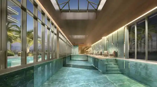 PETRA Brooklin — Perspectiva ilustrada — Piscina coberta
