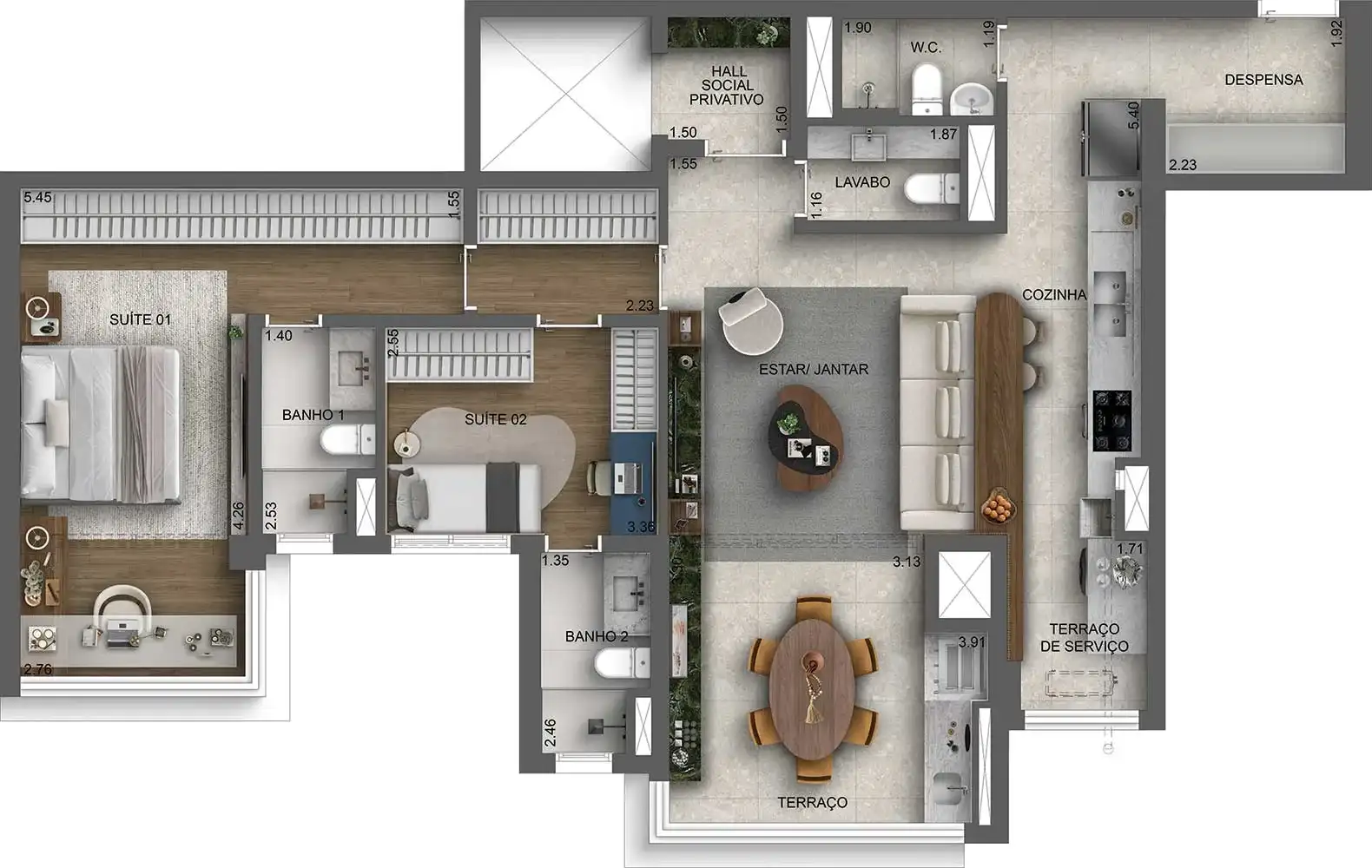 Casa Nacional Brooklin — 114 m² — opção