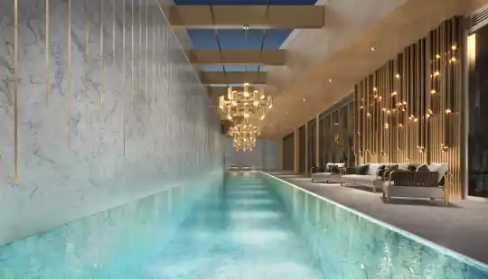 Saffire by Elie Saab — Perspectiva ilustrada — Piscina coberta