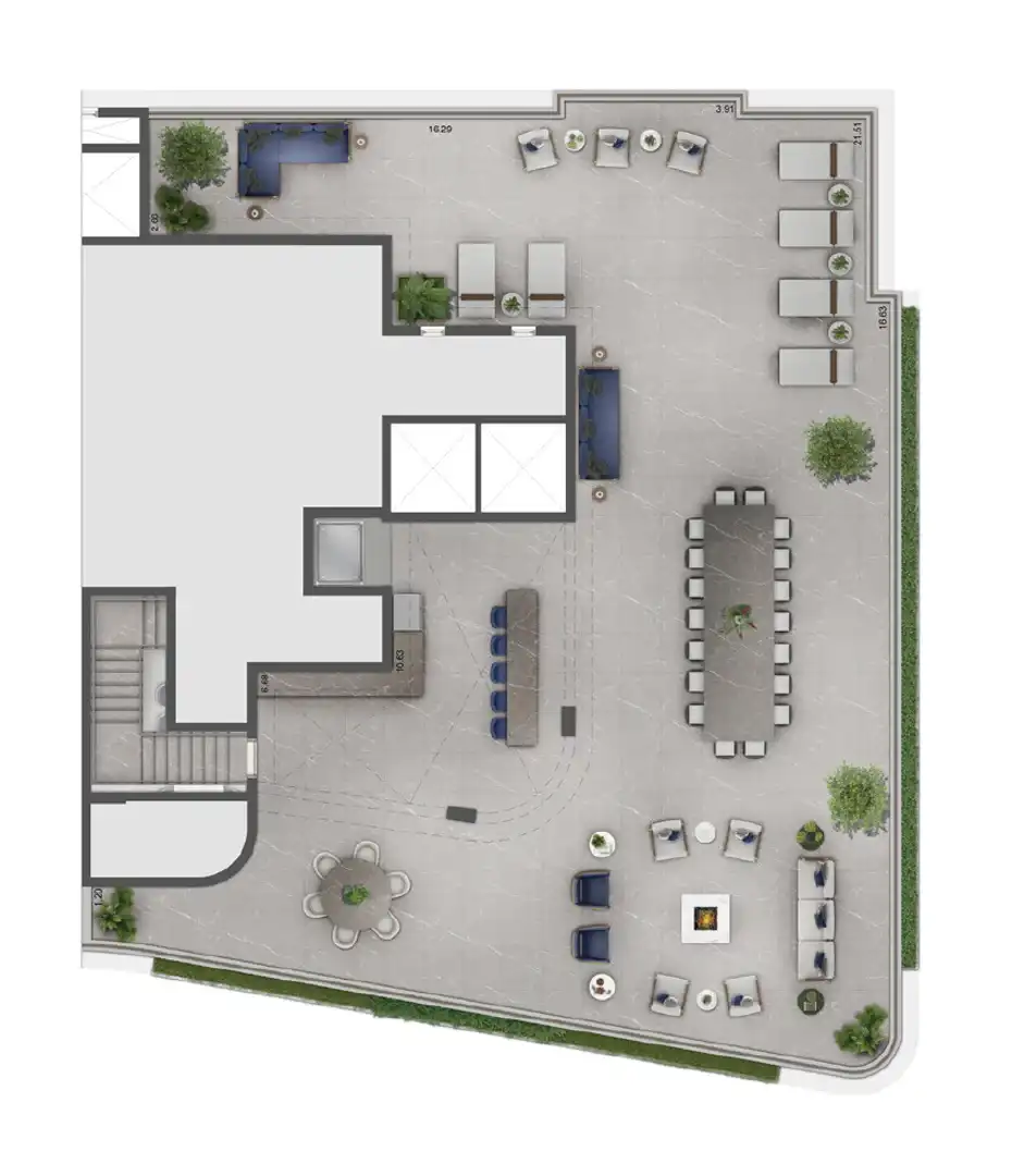 Saffire by Elie Saab — 649 m² — duplex, pavimento superior