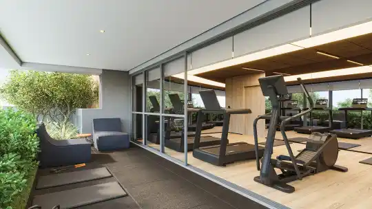 Agami Park Residences — Perspectiva ilustrada — Fitness externo