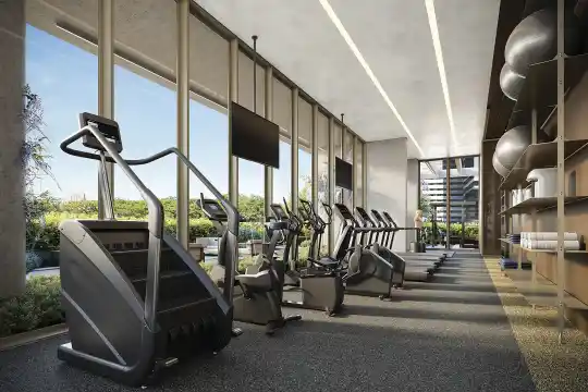 PARK AVENUE Ibirapuera — Perspectiva ilustrada — Academia — cardio