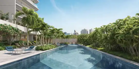 Lindenberg Alto das Nações — Perspectiva ilustrada — Piscina externa