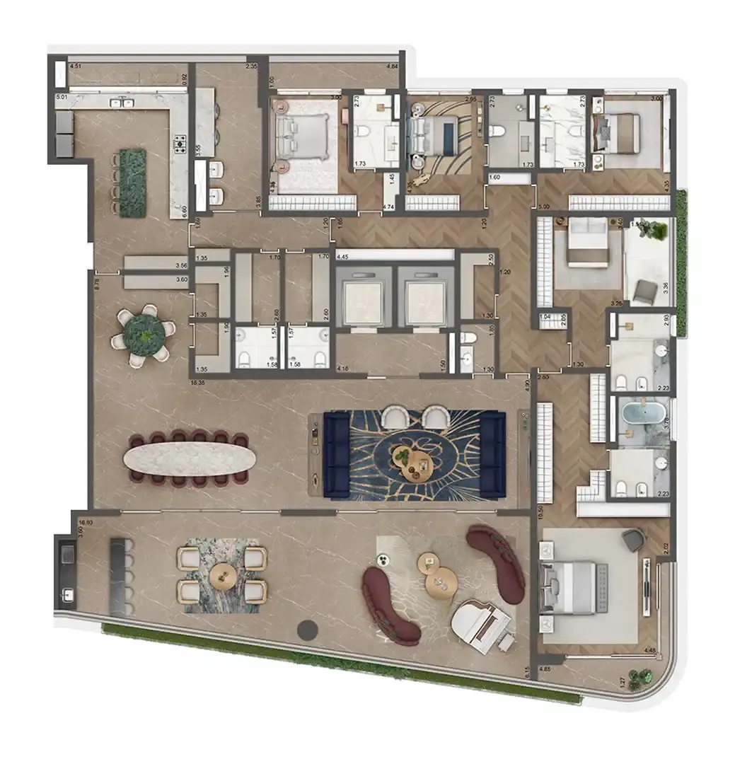 Saffire by Elie Saab — 493 m² — opção, 5 suítes