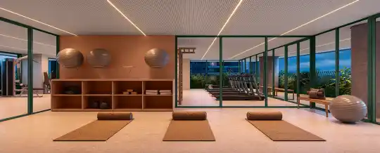 ISA Brooklin — Perspectiva ilustrada — Sala multiuso (fonte secundária)