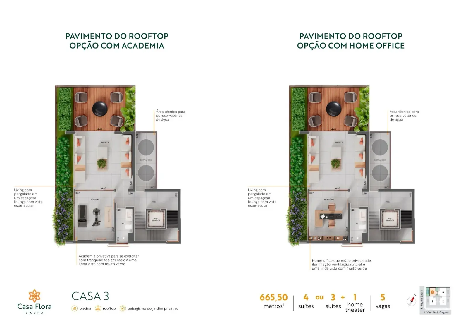 Planta ilustrativa — Casa Flora Badra