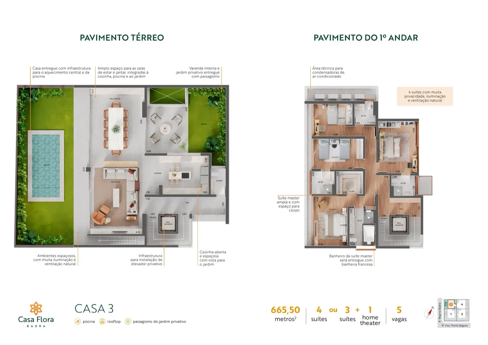 Planta ilustrativa — Casa Flora Badra