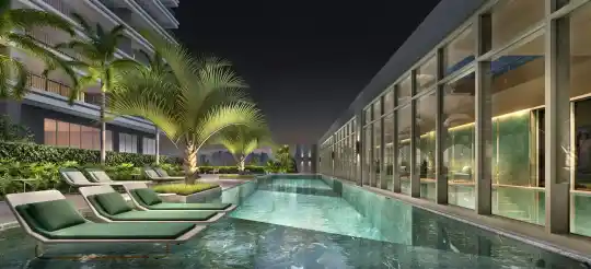 PETRA Brooklin — Perspectiva ilustrada — Piscina — vista 2