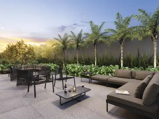 HAUTE Brooklin by Ez — Perspectiva ilustrada — Lounge de festas