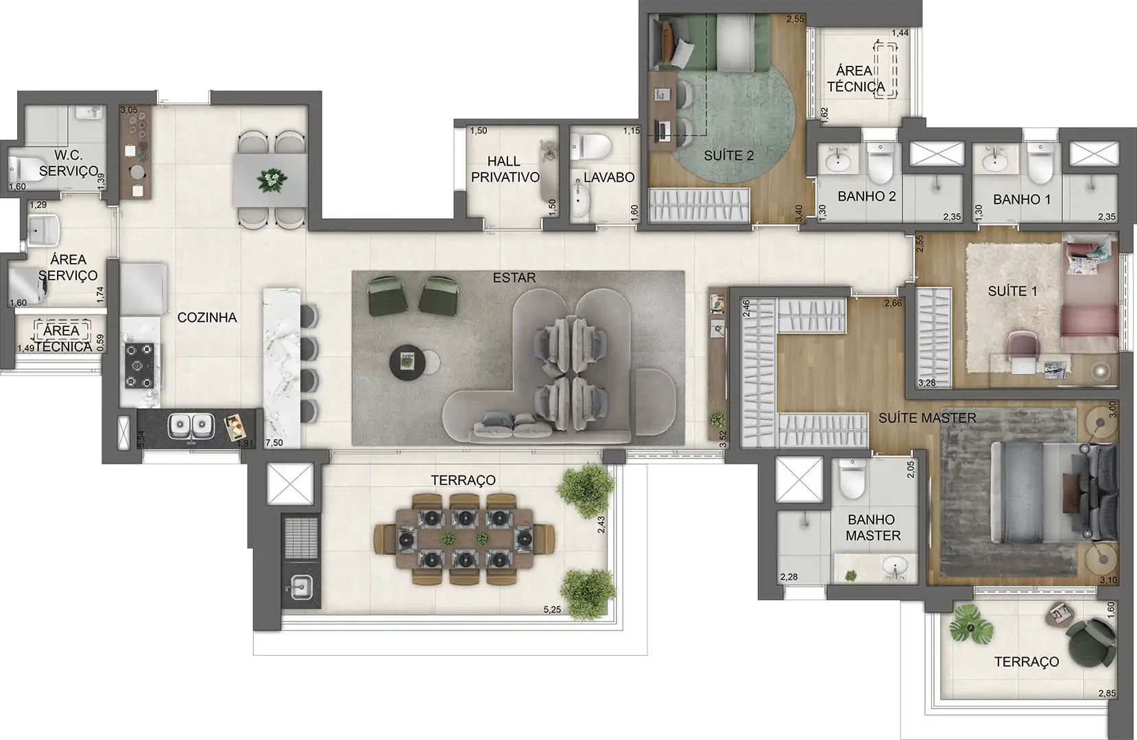 HAUTE Brooklin by Ez — 138 m² — opção, final 3