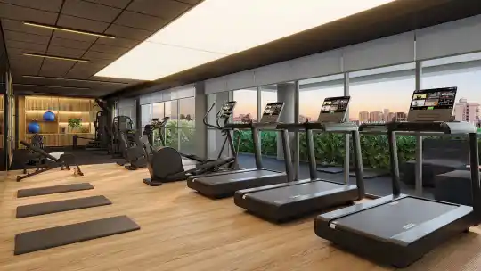 Agami Park Residences — Perspectiva ilustrada — Fitness aeróbico
