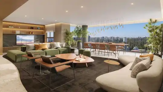 Agami Park Residences — Perspectiva ilustrada — Living — 215 m², outra vista