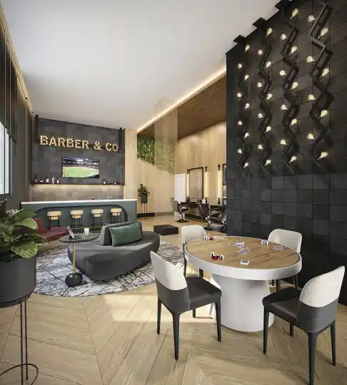 HAUTE Brooklin by Ez — Perspectiva ilustrada — Barbearia