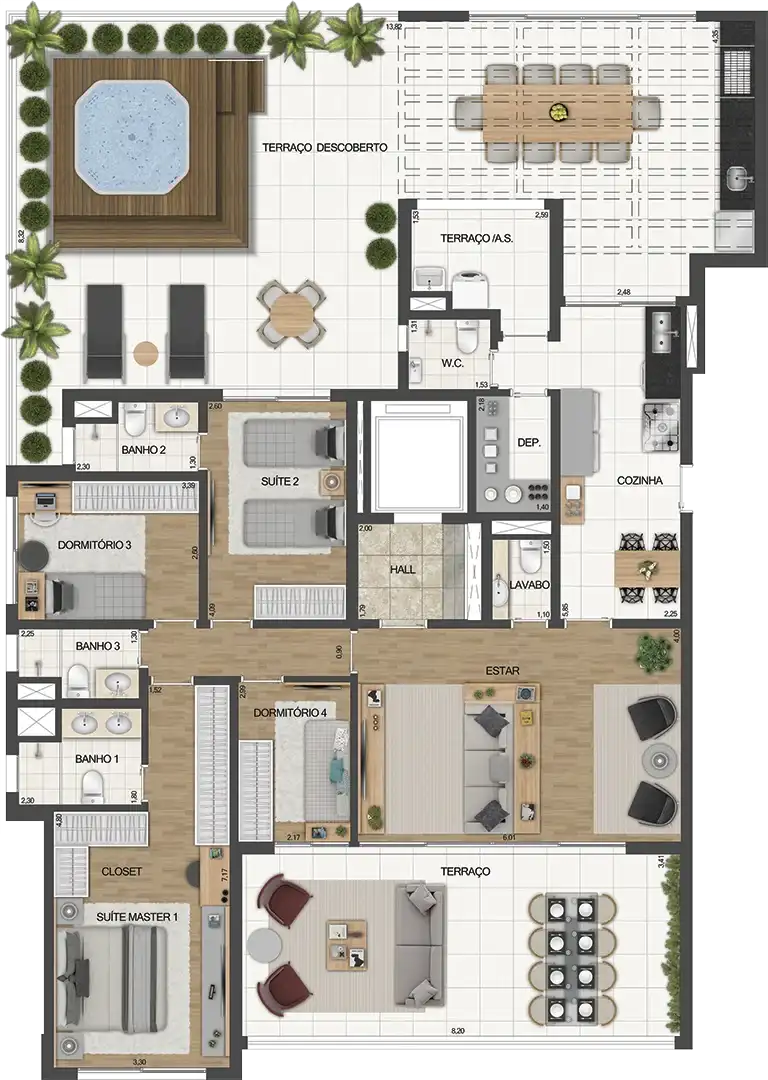 LE JARDIN Ibirapuera — 245 m² — garden, final 1