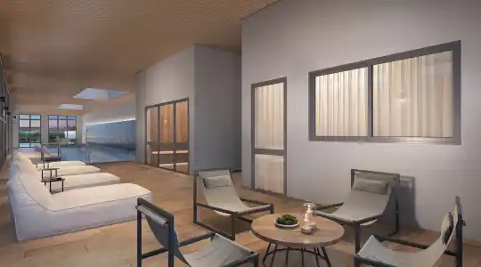 Lindenberg Alto das Nações — Perspectiva ilustrada — Descanso da sauna
