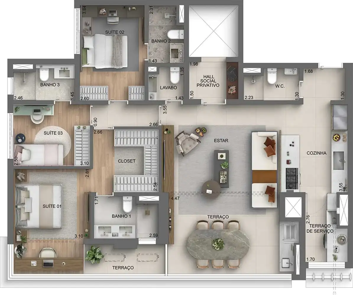 Casa Nacional Brooklin — 136 m² — opção