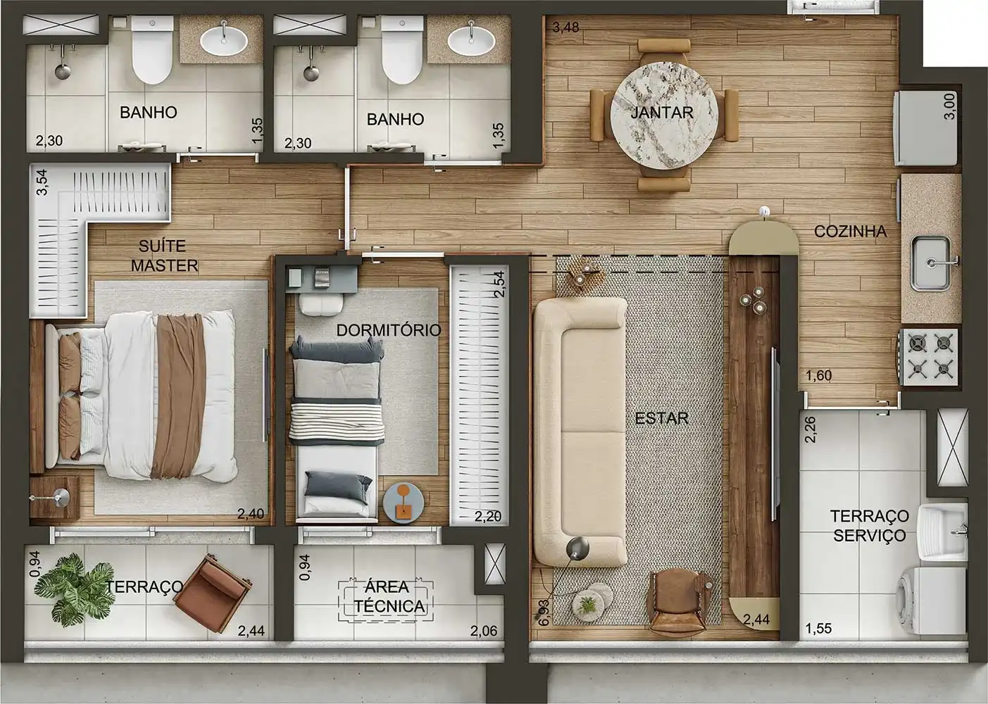Metropolitan by Lindenberg — — 59 m² (fonte secundária) — acervo, confirmar com a incorporadora