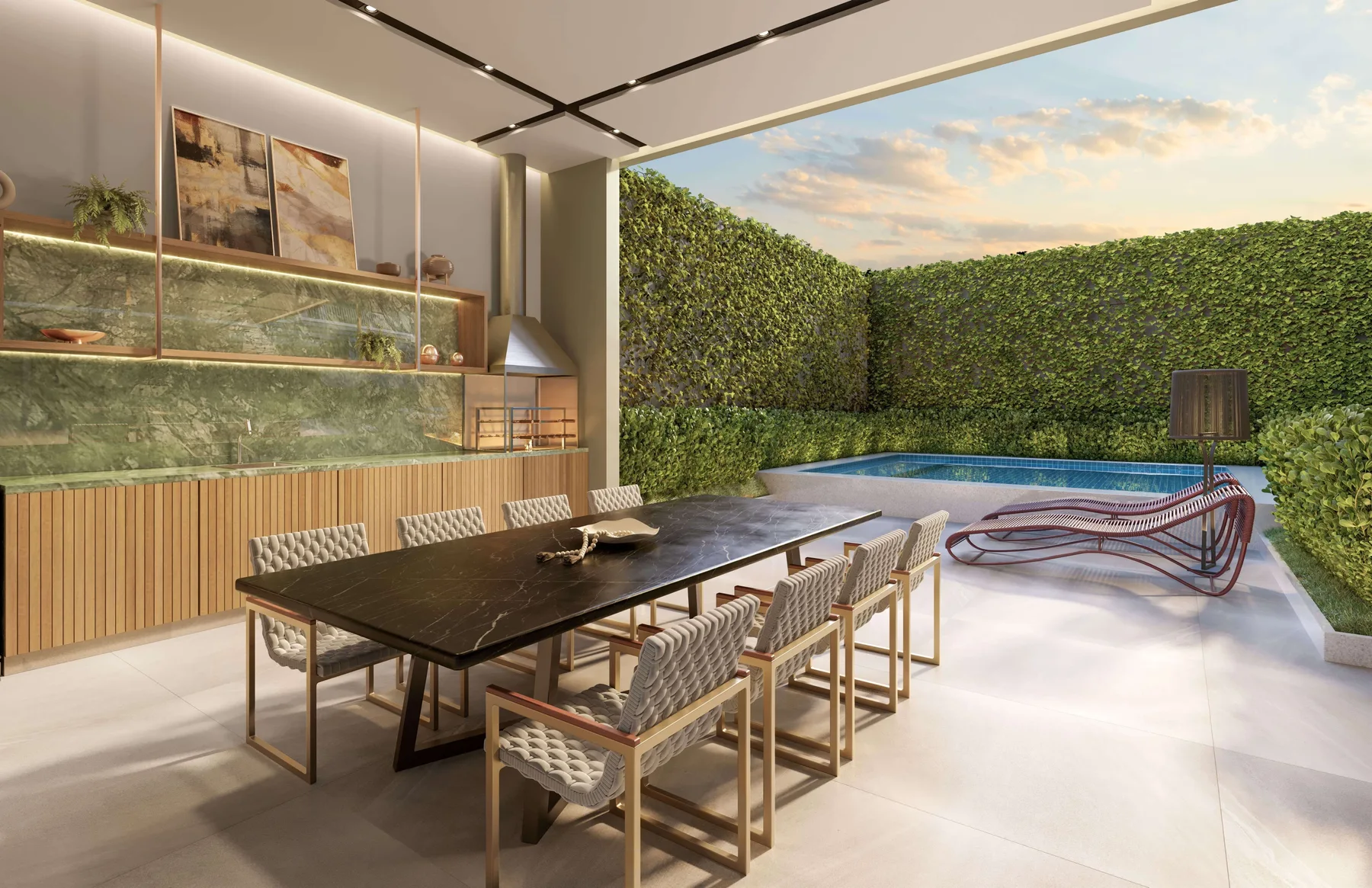 Perspectiva Ilustrada | The Private Pool House