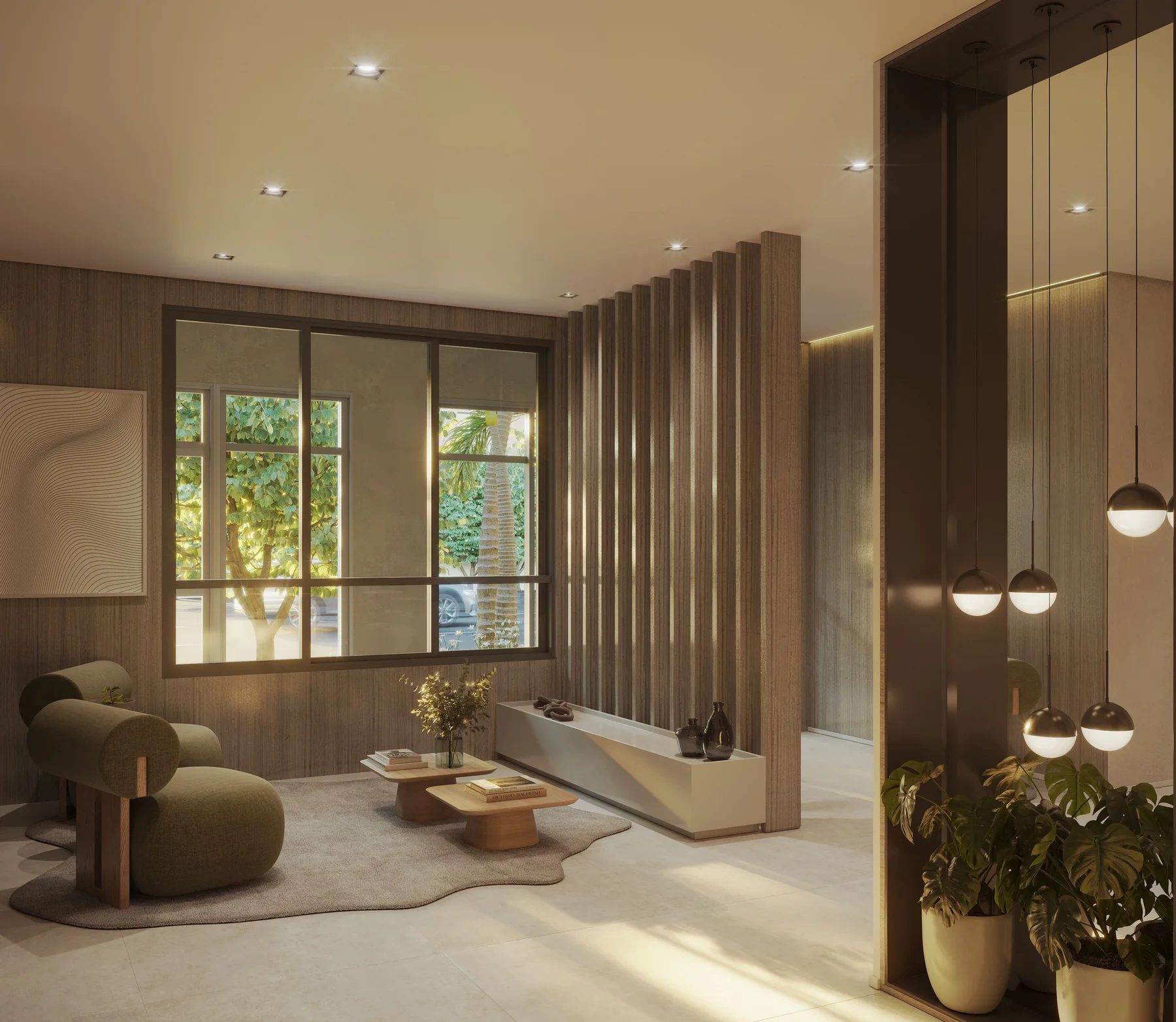 Today Alto da Boa Vista — Perspectiva artística do Lobby